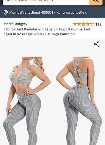 Kalçayı büyük gösteren Brezilyan tayt