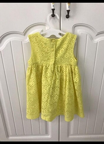 LC Waikiki Kız bebek sarı elbise