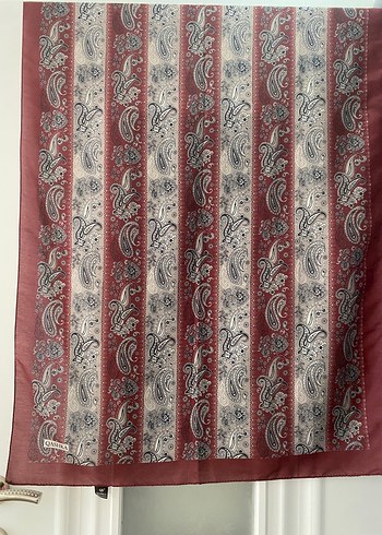 Bordo etnik Desenli şal