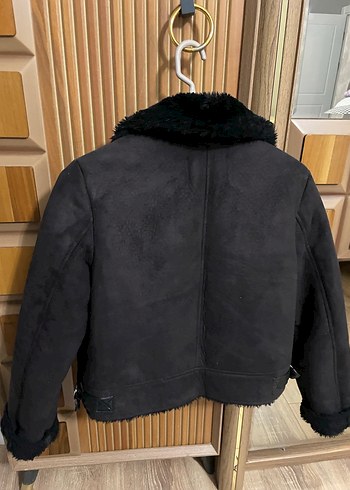 Siyah Deri Kabartmalı Ceket - Görsel 4