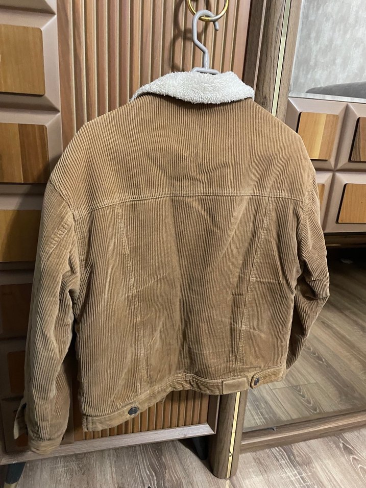 Kahverengi Kadın Süet Midi Mont - Görsel 4