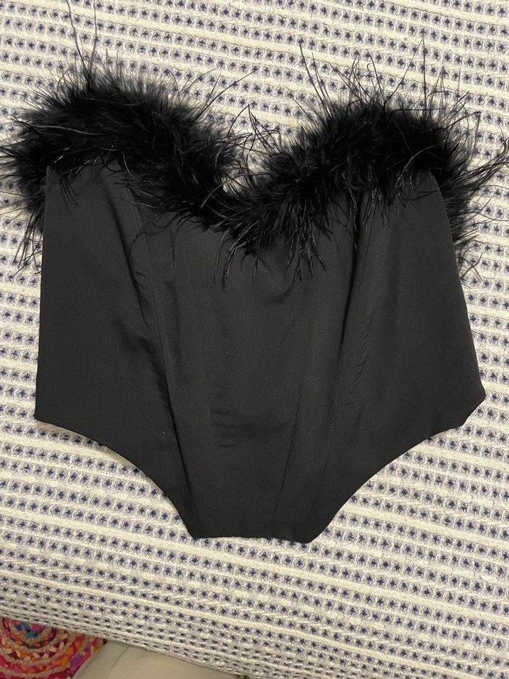 Kürk Detaylı Abiye bluz - Görsel 2