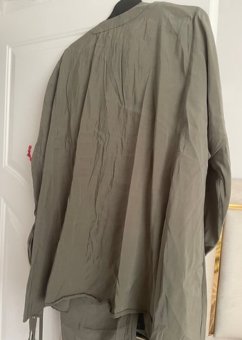 Nervürlü haki yeşil takım - Görsel 7