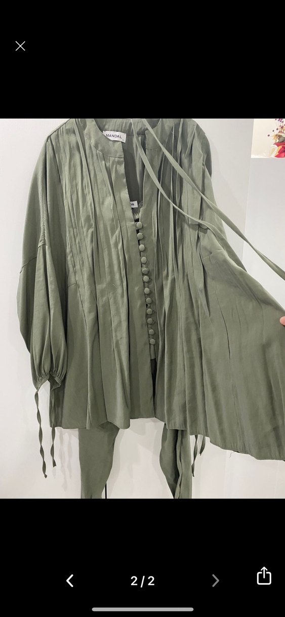 Nervürlü haki yeşil takım - Görsel 2