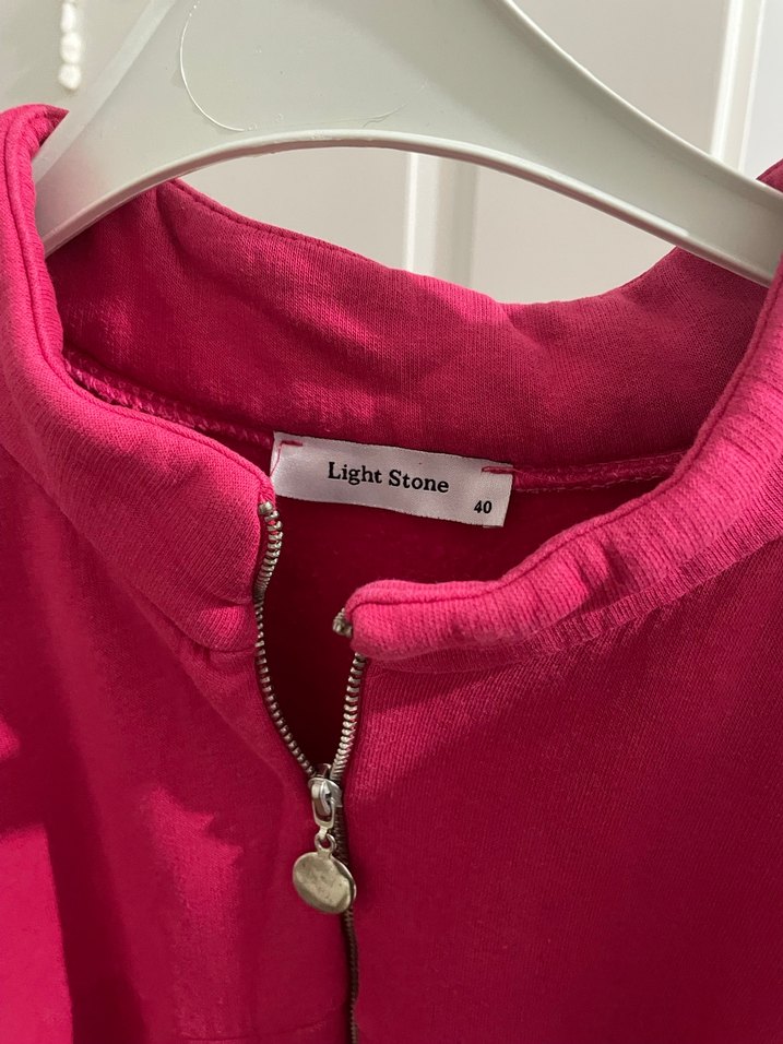 Fuşya sweat Uzun Kollu Rahat Kesim Kadın Elbise - Görsel 5