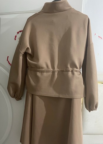 Uzun Koyu Renkli Kadın Elbise - Görsel 3