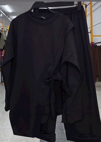 Kadın Siyah Midi Kesim Minimalist Takım - Görsel 2