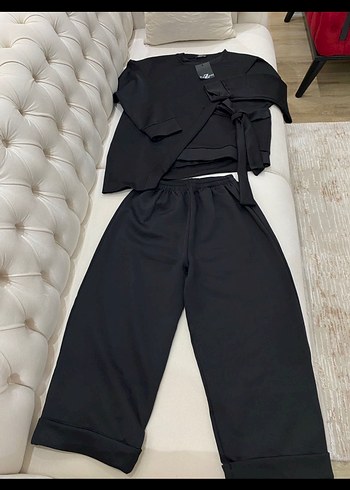 Kadın Siyah Midi Kesim Minimalist Takım - Görsel 5