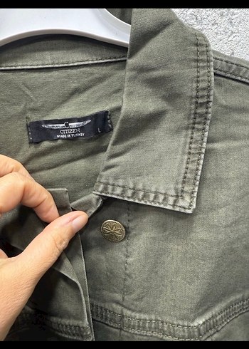 Kadın Kemerli Uzun Kollu Haki Takım - Görsel 4