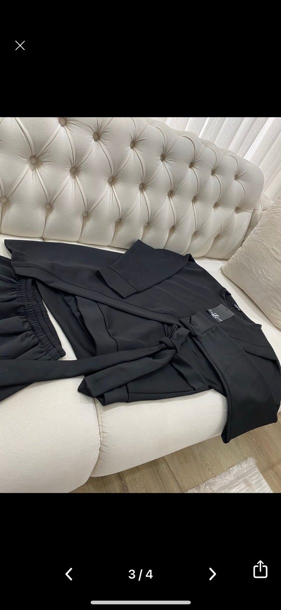 Siyah Salaş Kadın Eşofman Takımı - Görsel 4