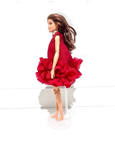  Beden Renk Barbie bebek elbisesi