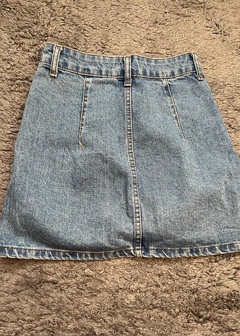 Jean mini etek - Görsel 2