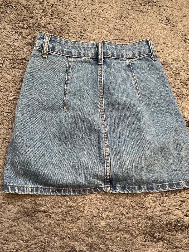 Jean mini etek - Görsel 2