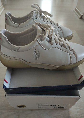 38 Beden beyaz Renk U.S. Polo Assn. Beyaz Kadın Spor Ayakkabı