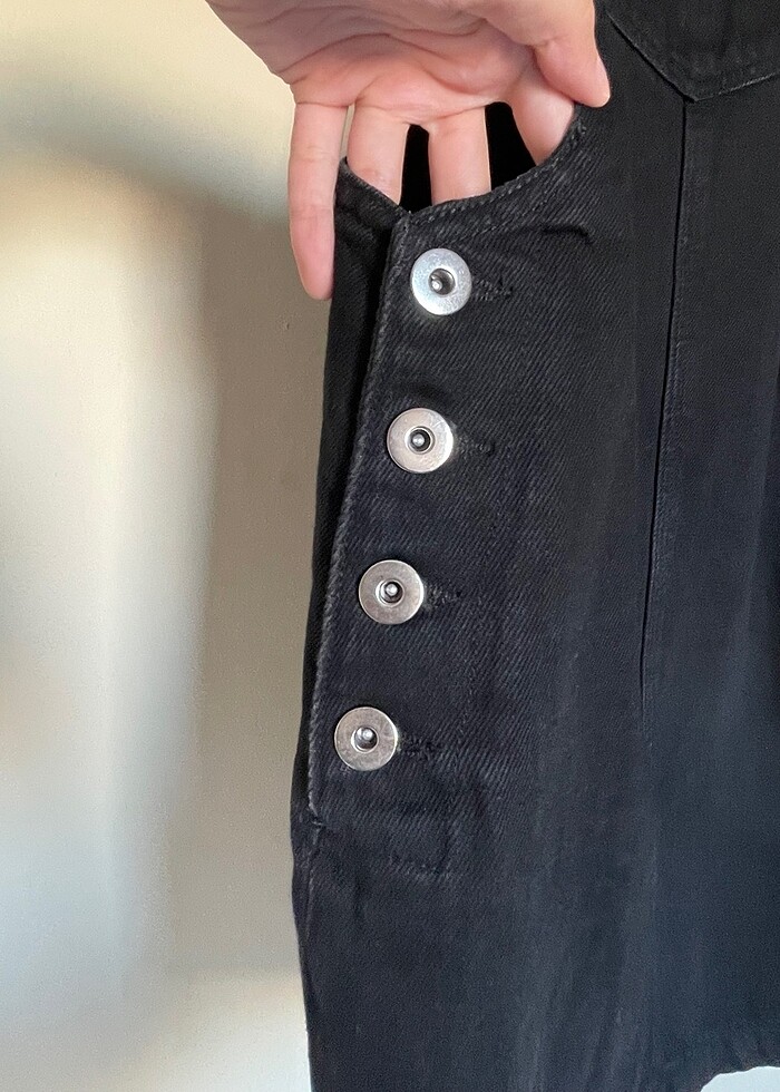 Trendyol askılı mini etek tulum - Görsel 3