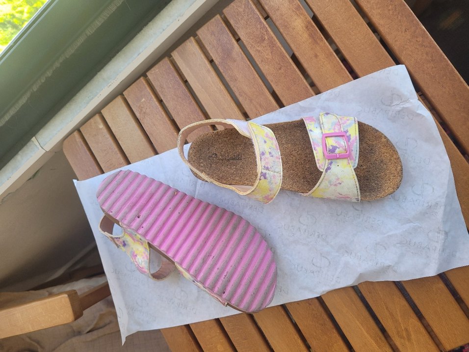 Bohem Tarz Çok Renkli Bağcıklı Kız Sandalet - Görsel 5