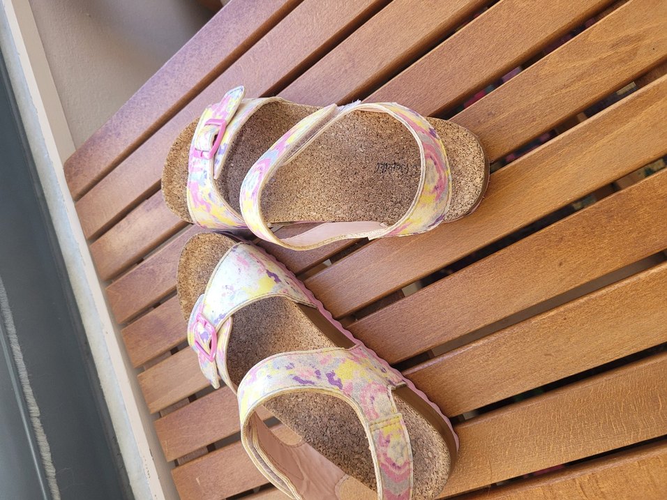 Bohem Tarz Çok Renkli Bağcıklı Kız Sandalet - Görsel 2