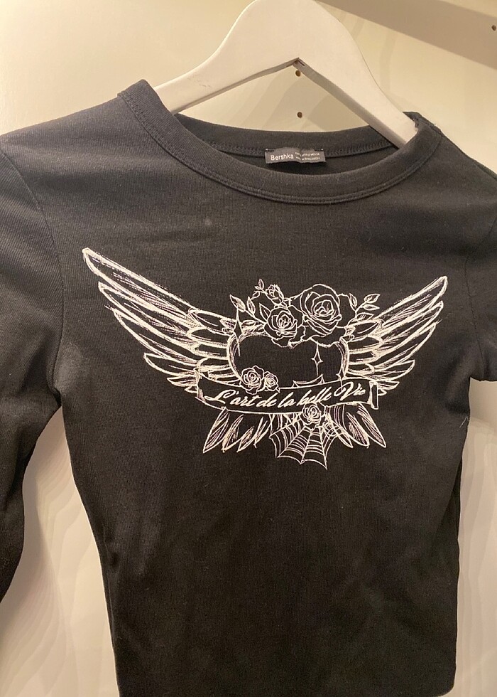 Bershka siyah bluz - Görsel 2