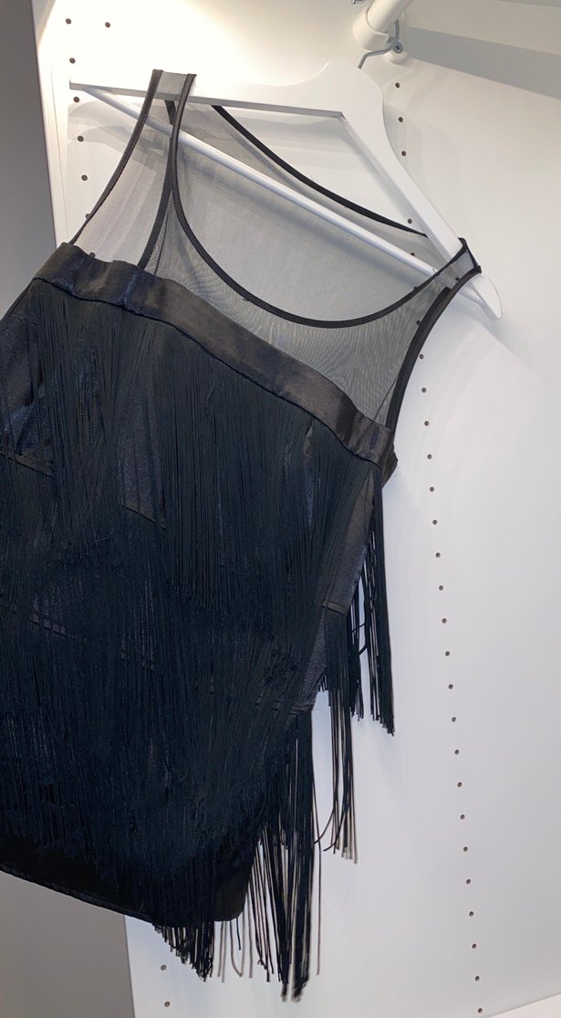 Mango Siyah Püsküllü Elbise - Görsel 5