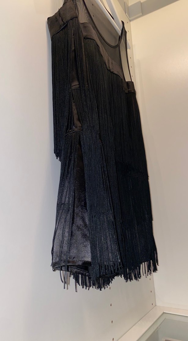 Mango Siyah Püsküllü Elbise - Görsel 4