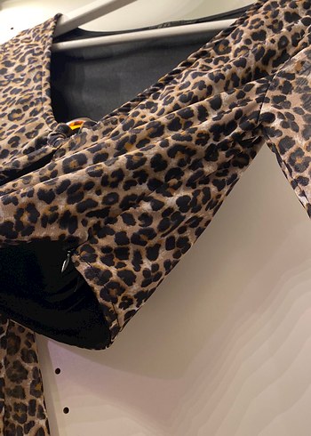 Leopar Desenli Büstiyer - Görsel 3