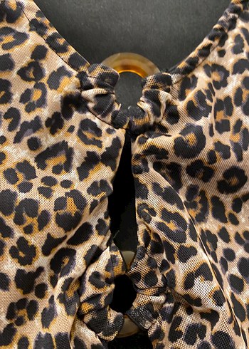 Leopar Desenli Büstiyer - Görsel 7