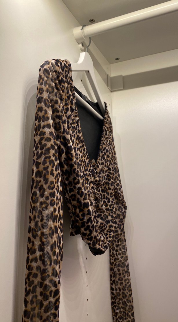 Leopar Desenli Büstiyer - Görsel 5