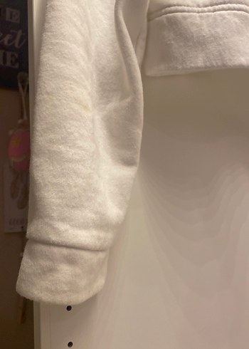 Beyaz Fermuarlı Ceket - Görsel 3