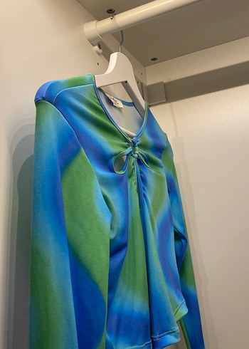 Uzun Kollu Tie-Dye Bluz - Görsel 8