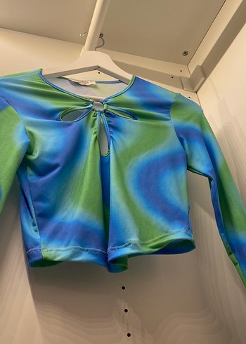 Uzun Kollu Tie-Dye Bluz - Görsel 5