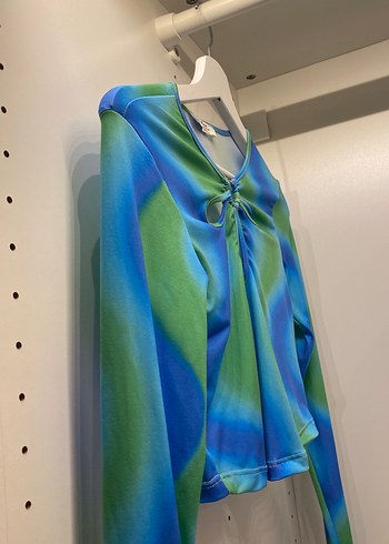 Uzun Kollu Tie-Dye Bluz - Görsel 4