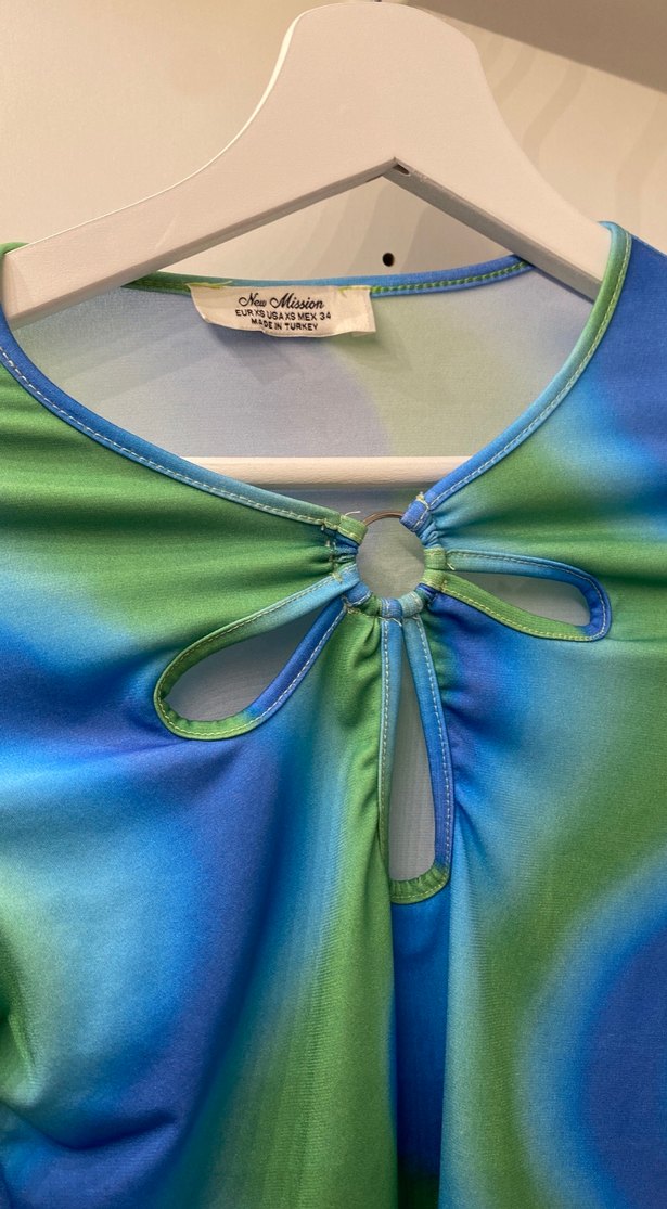 Uzun Kollu Tie-Dye Bluz - Görsel 2