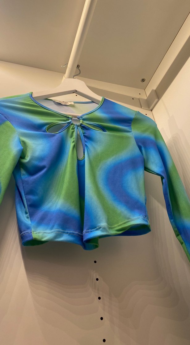 Uzun Kollu Tie-Dye Bluz - Görsel 5