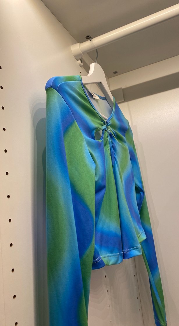 Uzun Kollu Tie-Dye Bluz - Görsel 4