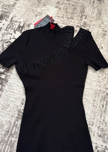Hugo Boss Hugo Siyah Asimetrik Bluz