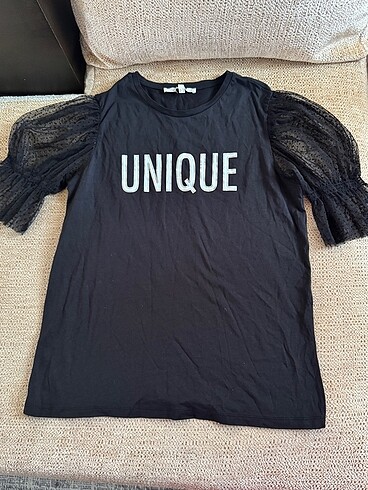 Kolları Tül T-Shirt