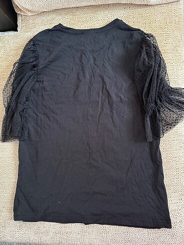 Diğer Kolları Tül T-Shirt