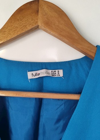 Düğmeli Mavi Kadın Yelek - Görsel 2