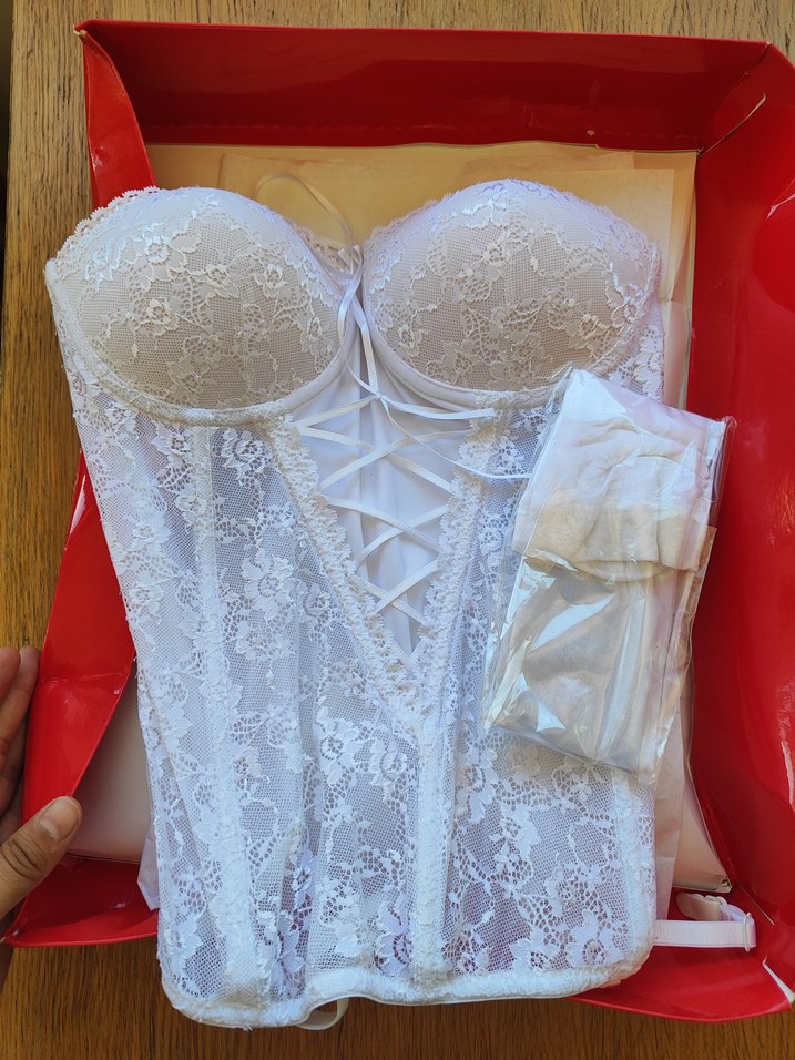 Beyaz Dantelli Gecelik - Görsel 3