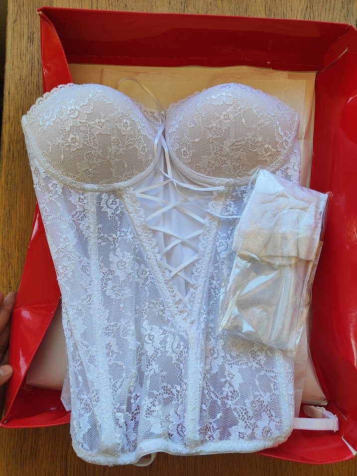 Beyaz Dantelli Gecelik - Görsel 2