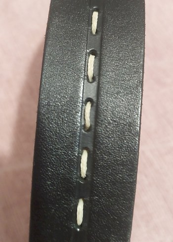 #Çocuk #Deri #kemer. uzunluk 80 cm 
Siyah Minimalist Erkek Kemer - Görsel 6