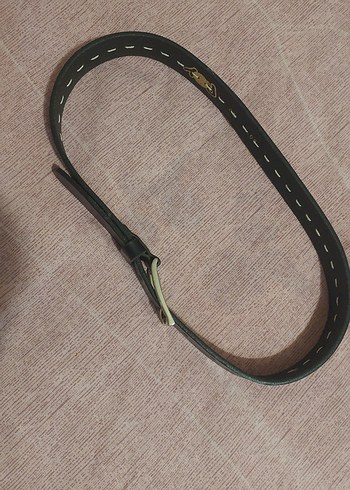 #Çocuk #Deri #kemer. uzunluk 80 cm 
Siyah Minimalist Erkek Kemer - Görsel 7