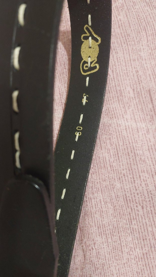 #Çocuk #Deri #kemer. uzunluk 80 cm 
Siyah Minimalist Erkek Kemer - Görsel 3