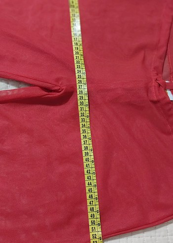 #kırmızı #tül #pantolon #pareo. - Görsel 8