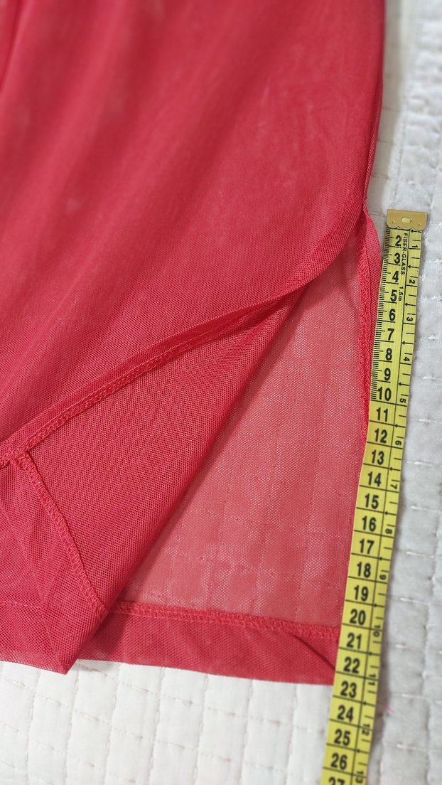 #kırmızı #tül #pantolon #pareo. - Görsel 2