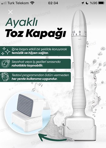 Diğer Diger Mikroiğneli Derma Stamp 140 İğne Ayarlanabilir