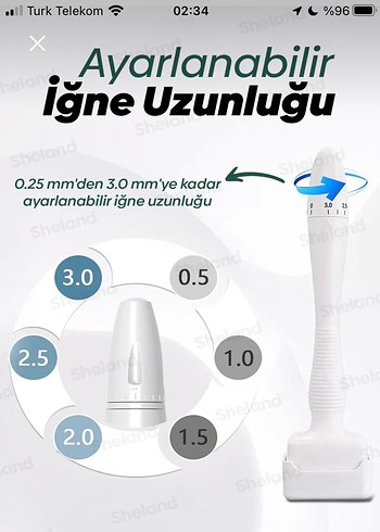  Beden Renk Diger Mikroiğneli Derma Stamp 140 İğne Ayarlanabilir