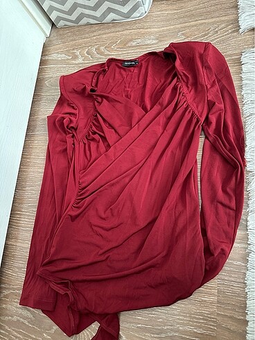 Trendyolmilla çıtçıtlı kruvaze bluz