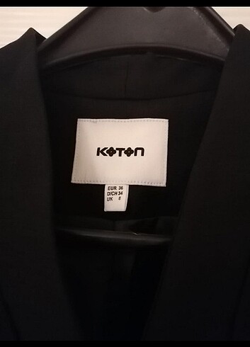 Koton Siyah klasik ceket