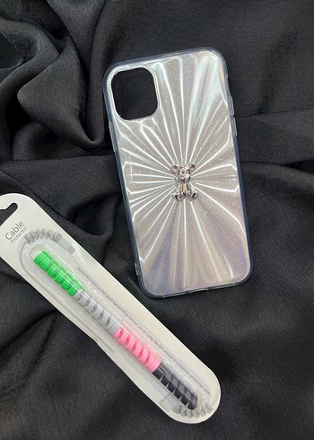 Boncuklu Çok Renkli Punk Tarzı Telefon Kılıfı ıphone 11
